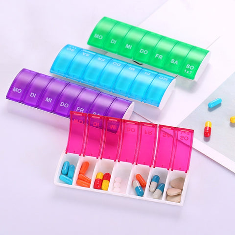 Portable Seven-part Mini Storage Pill Box