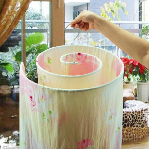 Round Multi-functional Balcony Rotating Spiral Drying Rack, Spiral Drying Rack