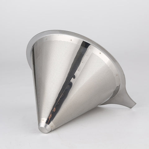 Stainless Steel Filter Cone Filter Cartridge Tea Coffee Free Paper Filter Cup, Stainless Steel Filter