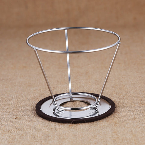 Stainless Steel Filter Cone Filter Cartridge Tea Coffee Free Paper Filter Cup, Stainless Steel Filter