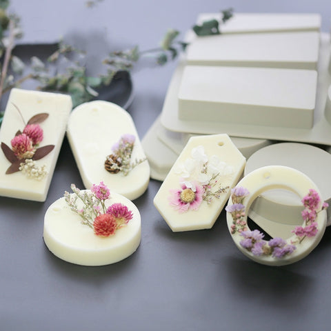 Aromatherapy Wax Handmade Soap Silicone Mold, Six Grid Rectangle, Three Rectangle Three Oval, Six Lattice Rhombus, Three  Round Three Ring, Six Lattice Round Key, Two Round Two Square Two Rhombus