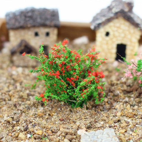 Artificial Handmade Model Material Sand Table Building Bush Flower Finished Flower