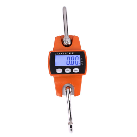 300kg x 100g Portable LCD Digital Stainless Steel Hook Mini Electronic Hook Scale, 300kg x 100g