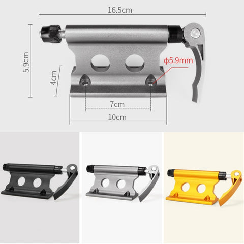 Bicycle Front Fork Fixed Clip Luggage Rack, (Yellow), (Silver), (Black), (Red)