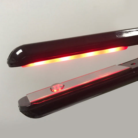 RUCHA Ultrasonic Infrared Hair Care Iron Straightener with Adjustable Upgraded LCD Display, EU, US, UK, AU