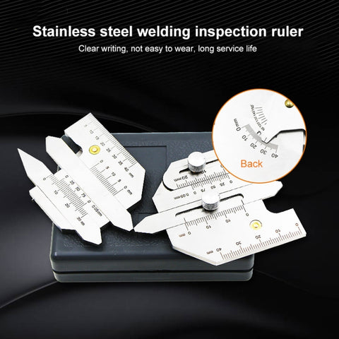HJC40 Stainless Steel Welding Inspection Gauge Measuring Ruler, HJC40