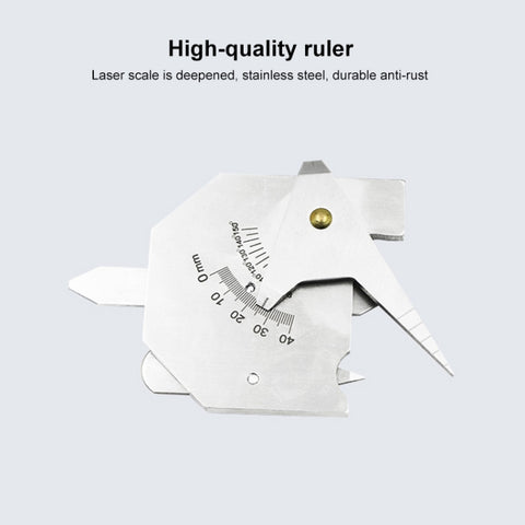 HJC40 Stainless Steel Welding Inspection Gauge Measuring Ruler, HJC40
