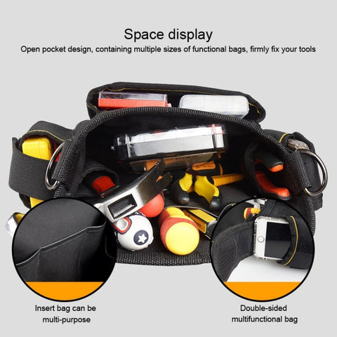 WINHUNT Multi-function Thicken Canvas Electrical Hardware Tool Bag Repair Pocket, WH018