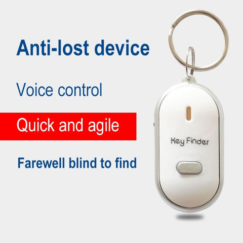 5 PCS ZG808 LED Key Finder Voice Control Anti-lost Device, Random Color Delivery, ZG808