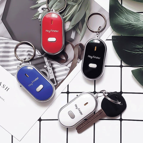 5 PCS ZG808 LED Key Finder Voice Control Anti-lost Device, Random Color Delivery, ZG808