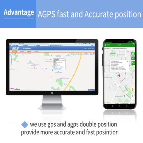 TK202A 2G Car Truck Vehicle Tracking GSM GPRS GPS Tracker Support AGPS, Battery Capacity: 6500MA, 2G 6500mAh