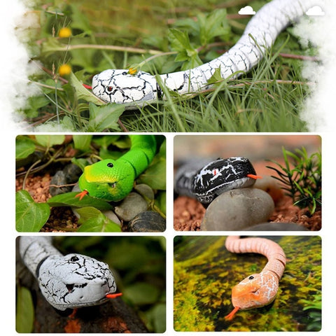 Tricky Funny Toy Infrared Remote Control Scary Creepy Snake, Size: 38*3.5cm, Snake (Green), Snake (White), Snake (Black), Snake (Orange)