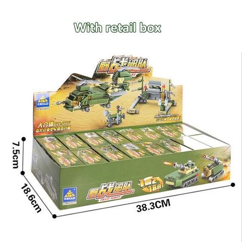 KAZI 16 in 1 Sets Land Team Building Block Educational Toys, Age Range: 6 Years Old Above, 84053