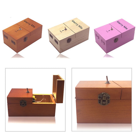 Creative Funny Present Marry Me Novel Wooden Anti-stress Toy, Marry Me