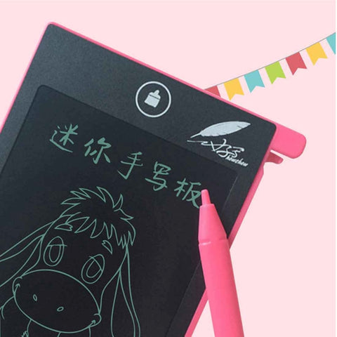 CHUYI 4.4 inch LCD Writing Tablet Portable Electronic Writing Drawing Board Doodle Pads with Stylus for Home School Office, 4.4 inch Blue, 4.4 inch Pink