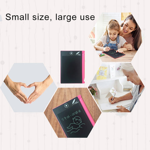 CHUYI 4.4 inch LCD Writing Tablet Portable Electronic Writing Drawing Board Doodle Pads with Stylus for Home School Office, 4.4 inch Blue, 4.4 inch Pink