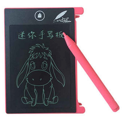 CHUYI 4.4 inch LCD Writing Tablet Portable Electronic Writing Drawing Board Doodle Pads with Stylus for Home School Office, 4.4 inch Blue, 4.4 inch Pink