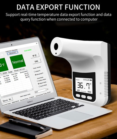 K3 Pro Handsfree Non-contact Forehead Body Light-sensitive Distance Sensor Infrared Thermometer, 2.8 inch LCD Display Screen, K3 Pro