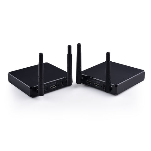 Measy FHD686 Full HD 1080P 3D 5-5.8GHz Wireless HDMI Transmitter (Transmitter + Receiver) with Display, Supports Infrared Remote Control & Wireless Same Screen Function, Transmission Distance: 200m, FHD686 with Display