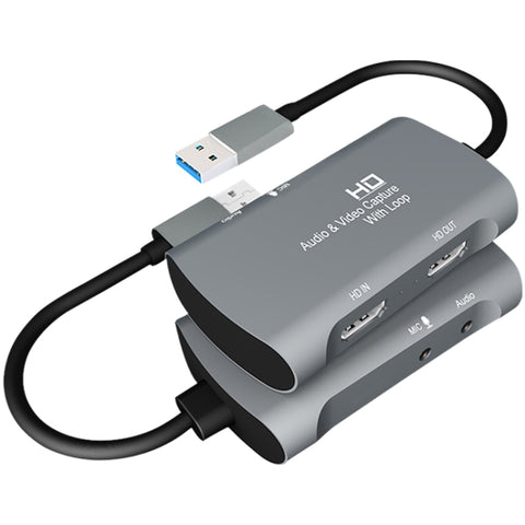 Z30 HDMI Female + Mic to HDMI Female + Audio + USB 2.0 Video Capture Box, Z30