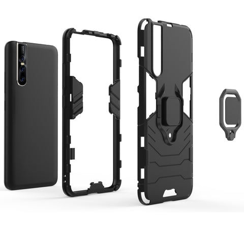 PC + TPU Shockproof Protective Case for Vivo V15 Pro, with Magnetic Ring Holder, For Vivo V15 Pro