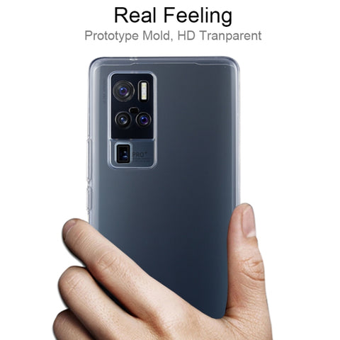 For Vivo X50 Pro+ 0.75mm Ultra-thin Transparent TPU Soft Protective Case, For Vivo X50 Pro+