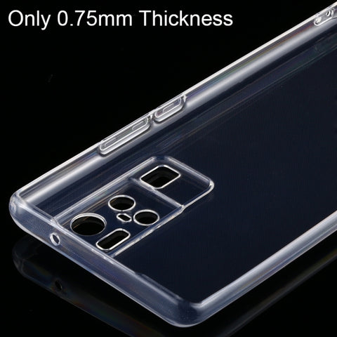 For Vivo X50 Pro+ 0.75mm Ultra-thin Transparent TPU Soft Protective Case, For Vivo X50 Pro+