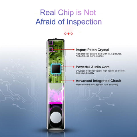 Q33 External Play MP3 Voice Control High Definition Noise Reduction Recording Pen, 8G, Support Password Protection & One-touch Recording, 8G
