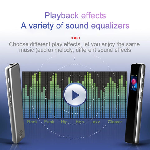 Q33 External Play MP3 Voice Control High Definition Noise Reduction Recording Pen, 8G, Support Password Protection & One-touch Recording, 8G