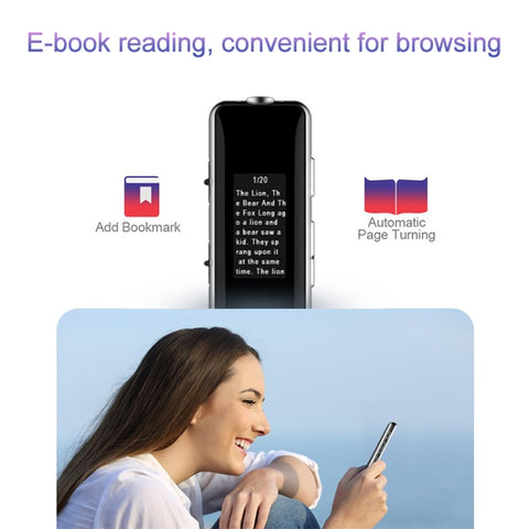 Q33 External Play MP3 Voice Control High Definition Noise Reduction Recording Pen, 8G, Support Password Protection & One-touch Recording, 8G