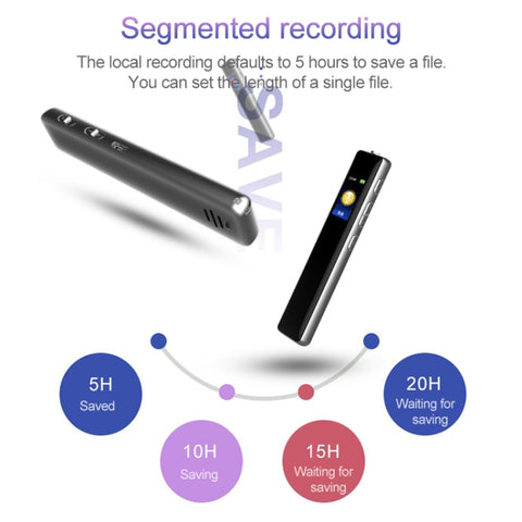 Q33 External Play MP3 Voice Control High Definition Noise Reduction Recording Pen, 8G, Support Password Protection & One-touch Recording, 8G