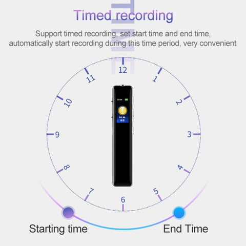 Q33 External Play MP3 Voice Control High Definition Noise Reduction Recording Pen, 8G, Support Password Protection & One-touch Recording, 8G