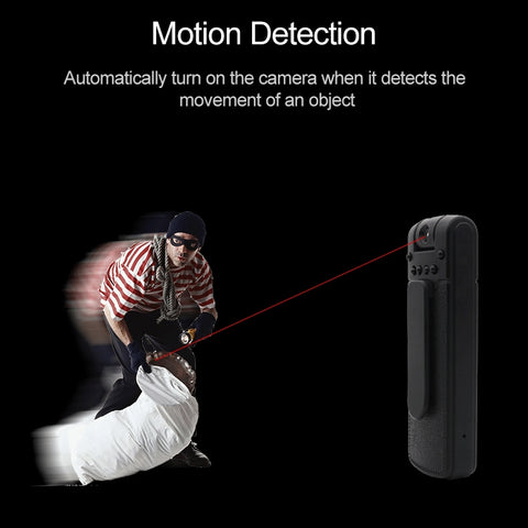 B18 Back Clip Design 1080P HD Camera Recording Pen, Support Motion Detection / Infrared Night Vision /180 Degrees Rotation Camera / TF Card