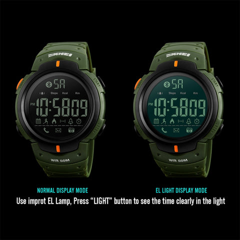 SKMEI 1301 Multifunction 50m Waterproof Sports Bluetooth Smart Watch, Compatible with Android & iOS System
