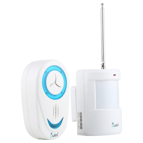 OULIA 220V Wireless Sensor Door Chime Electro Guard Watch, US Plug, US Plug