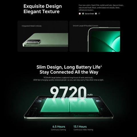 Xiaomi Pad 9 11.2 inch, 8GB+128GB, HyperOS 4.0 Qualcomm Snapdragon 8s Gen4 Octa Core, 8GB+128GB