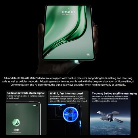 HUAWEI MatePad Mini 5G 8 inch, 12GB+256GB, HarmonyOS 5.1 Hisilicon Kirin 9010, Not Support Google Play, 12GB+256GB
