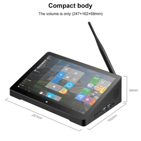 PiPo X10S 10.1 inch All-in-One Mini PC, 12GB+256GB, Windows11 Intel Alder Lake-N100 Quad Core, US Plug, X10S N100