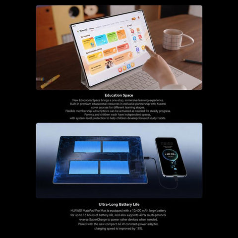 HUAWEI MatePad Pro Max 13.2 inch Soft Light Edition WiFi, 12GB+512GB, HarmonyOS 6.1 Hisilicon Kirin T93 Pro, Not Support Google Play, 12GB+512GB Soft Light