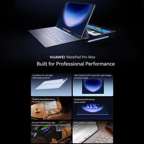 HUAWEI MatePad Pro Max 13.2 inch Soft Light Edition WiFi, 12GB+512GB, HarmonyOS 6.1 Hisilicon Kirin T93 Pro, Not Support Google Play, 12GB+512GB Soft Light