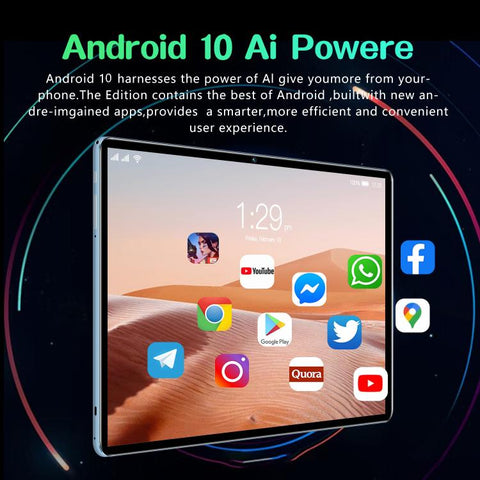 BDF P70 10.1 inch 4G LTE Tablet PC, 6GB+128GB, Android 10 MTK6750 Octa Core, Support Dual SIM, UK Plug, 8GB+256GB, UK Plug