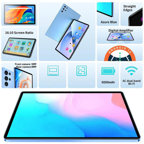 BDF H39 10.1 inch 4G LTE Tablet PC, 4GB+64GB, Android 10 MTK6750 Octa Core, Support Dual SIM, US Plug, 6GB+128GB, US Plug