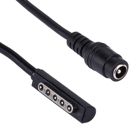 Microsoft 5 Pin Magnetic to 5.5x2.1mm Female Interfaces Power Adapter Charger Cable for Microsoft Surface RT / Pro 2 / Pro 1 Tablet