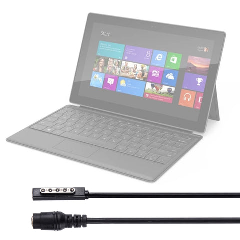 Microsoft 5 Pin Magnetic to 5.5x2.1mm Female Interfaces Power Adapter Charger Cable for Microsoft Surface RT / Pro 2 / Pro 1 Tablet
