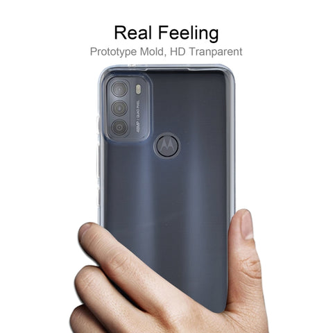 For Motorola Moto G50 0.75mm Ultra-thin Transparent TPU Soft Protective Case, For Motorola Moto G50