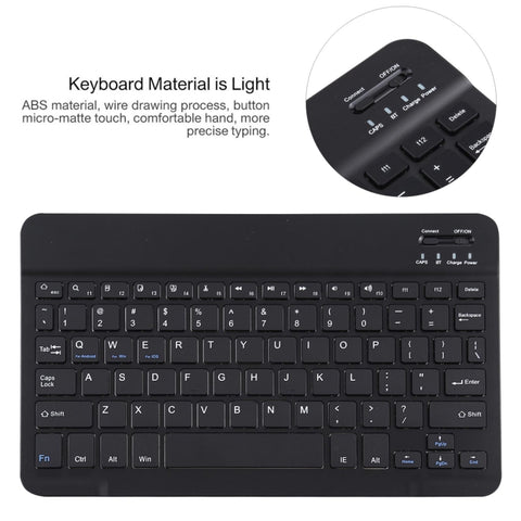 AM11 2 in 1 Removable Bluetooth Keyboard + Protective Leather Tablet Case with Holder for Lenovo M10 FHD REL TB-X605FC/LC, AM11