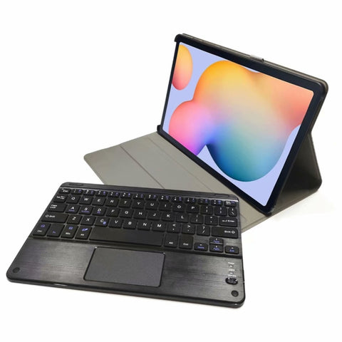 M10-C 2 in 1 Removable Bluetooth Keyboard + Leather Tablet Case with Touchpad & Holder for Lenovo Tab M10 TB-X505X, M10-C