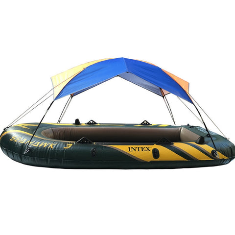 68349 Folding Awning Canoe Rubber Inflatable Boat Parasol Tent for 3 Person,Boat is not Included, 68349