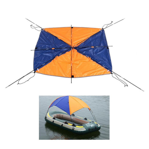 68351 Folding Awning Canoe Rubber Inflatable Boat Parasol Tent for 4 Person,Boat is not Included, 68351