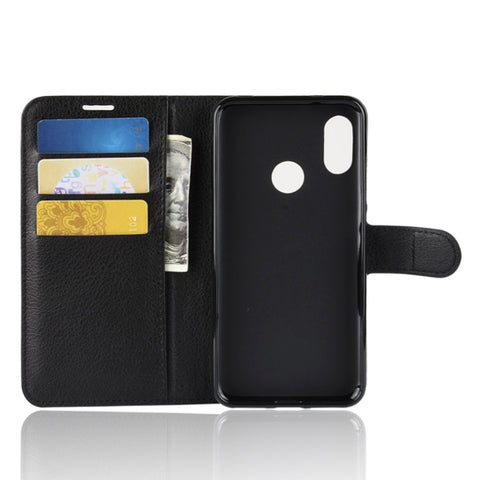 Litchi Texture Horizontal Flip Leather Case for Xiaomi Redmi 6 Pro / Mi A2 Lite, with Wallet & Holder & Card Slots, For Redmi 6 Pro